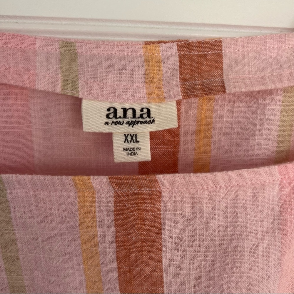 a.n.a Womens Square Neck Sleeveless Tank Top Size XXL NEW - Picture 4 of 7
